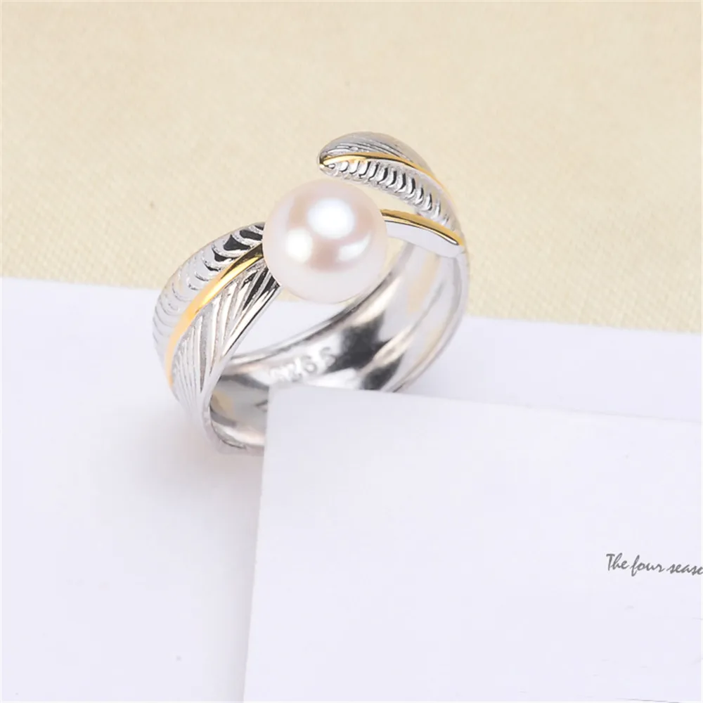 

1 pcs Adjustable Blank Ring Base Fit Fashion Pearl Ring Mountings Blank Settings Tray DIY Jewelry Making