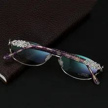 Новые женские очки оправа Алмазный дизайн оптика по рецепту очки Oculos геометрические линзы очки