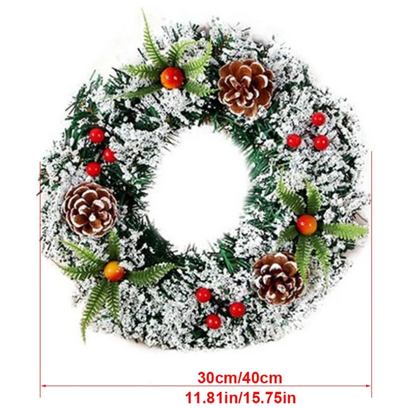 Christmas Decorations for Home Rattan Festive Party Rattan DIY Wreath Christmas Decoration Garland Party Drop Ornament