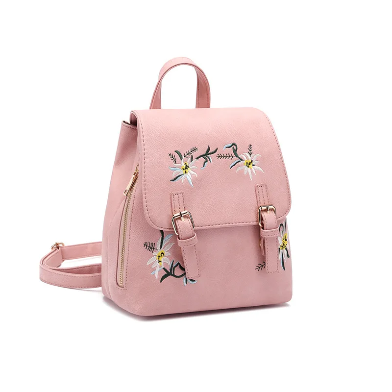

2019 Korean-style Embroidered Backpack Women's New Style Casual School Bag Fashion Backpack