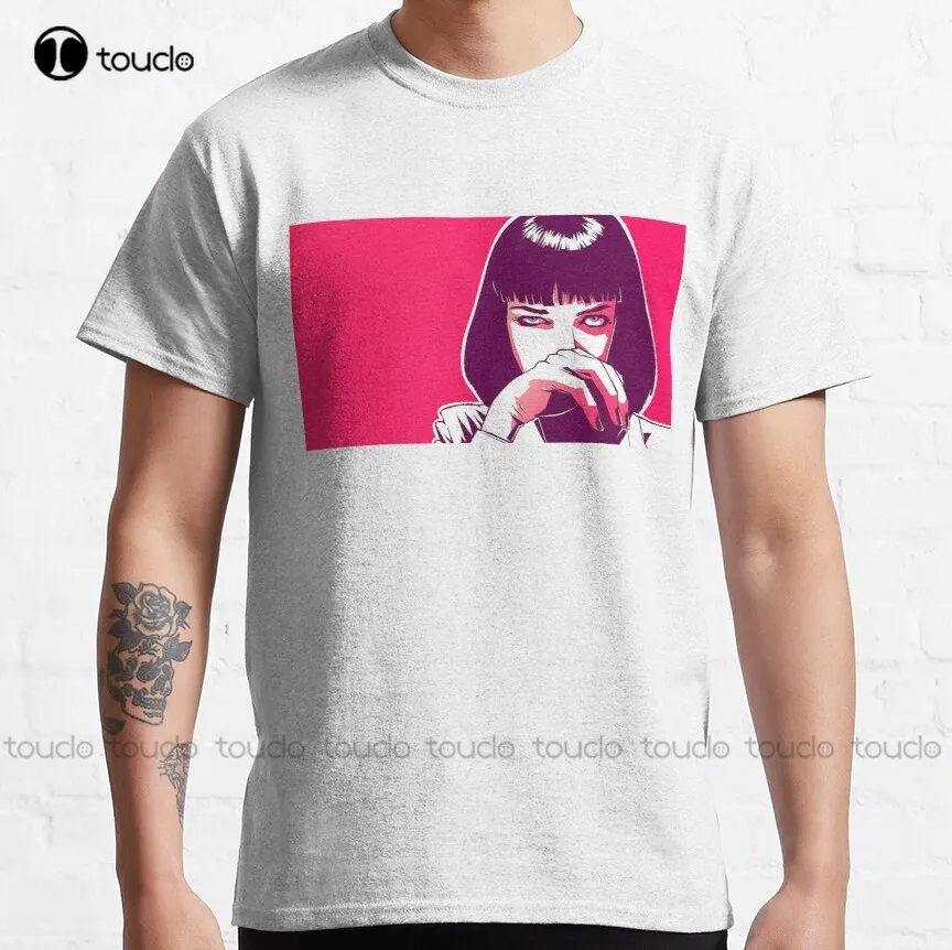 Классическая Пляжная футболка Mia Wallace криминальной фантастики индивидуальная
