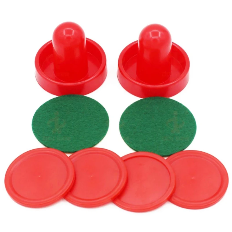 2 Sets of Ice Hockey Replacement Pucks Paddles Slider Pushers with