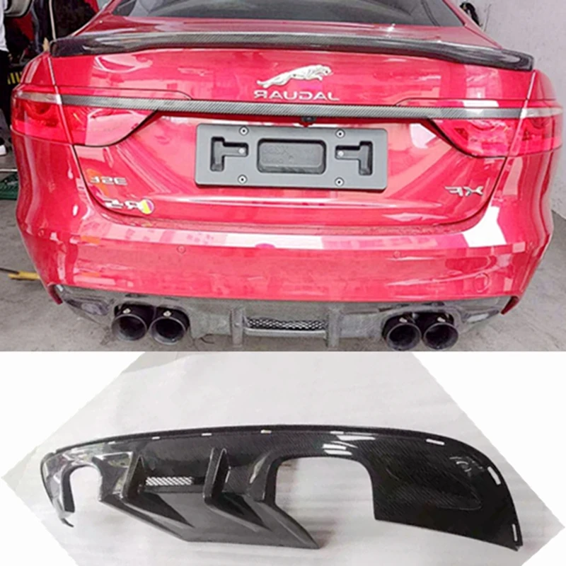 Задний спойлер из углеродного волокна для Jaguar XF. высококачественный автомобильный бампер диффузор автомобильные аксессуары