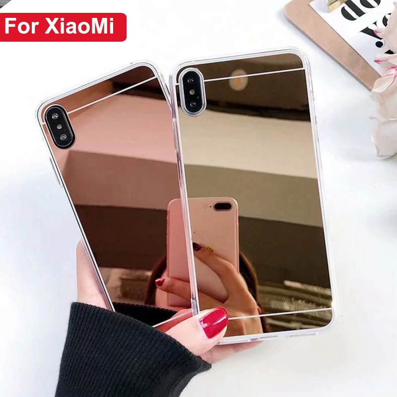 Мягкий mi rror чехол для Xiaomi 8 SE 5S плюс 5X 6X A2 x 2 s/Max Red 5 6 5A 6A Note 4 4X S2 ТПУ зеркальные