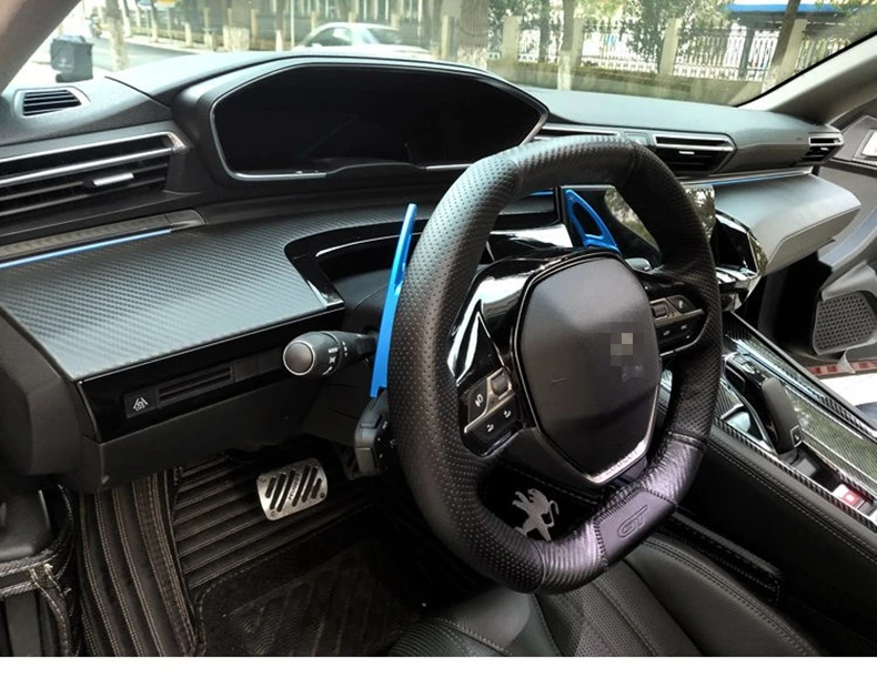 ForPeugeot 5008 3008 GT 508 L 2018 2019 2020 Auto Lenkrad Schaltwippen Schalthebel Auto Dekoration Innen Zubehör – Detail 6