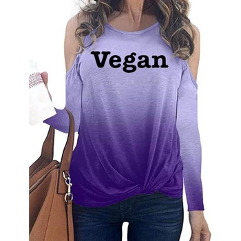 

Hoodies For Women Gradient Kink Long Sleeve Vegan Letters Print Sweatshirts Femmes Tops Kawaii Print Corduroy Youth Pockets