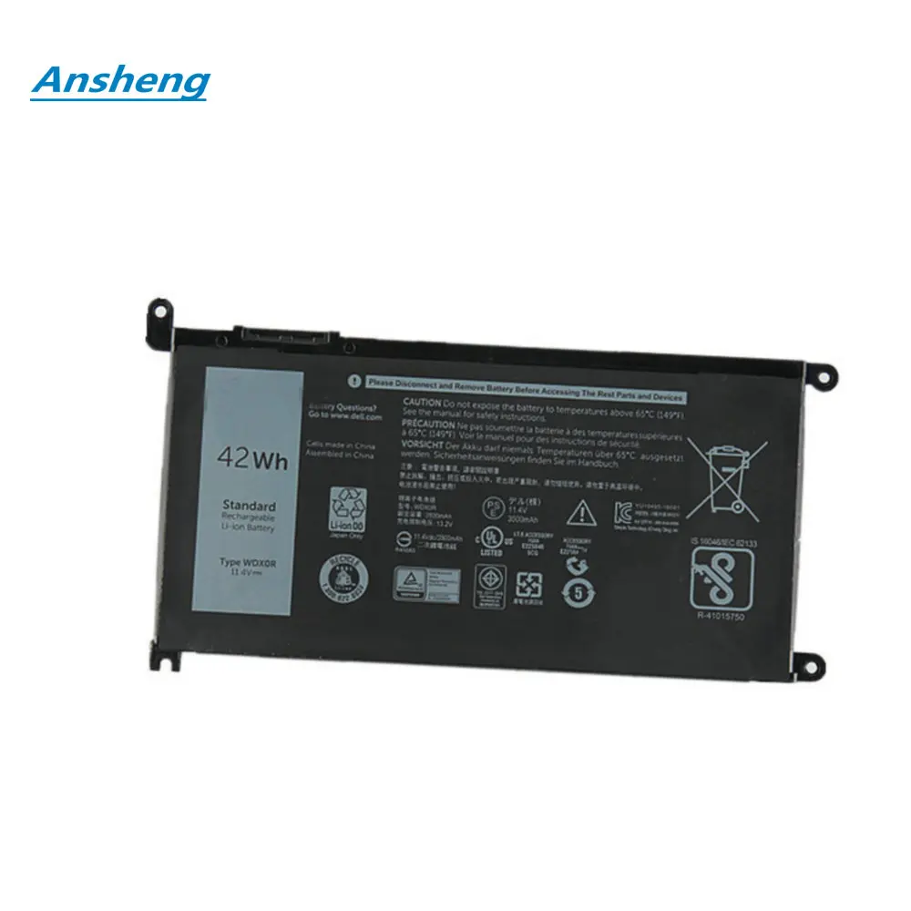 11,4 V 42Wh Батарея для ноутбука Dell 13 7368 14-7460 15 7560 WDX0R WDXOR 3CRH3 T2JX4 серии