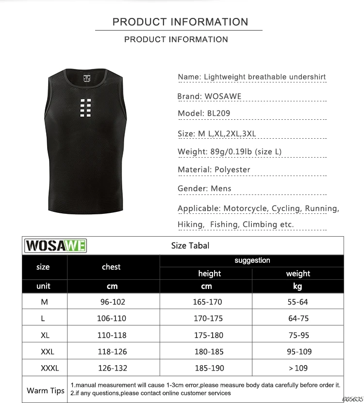 WOSAWE Cycling Vest Keep Dry And Warm Mesh Ciclismo Sleeveless Bike Bicycle Undershirt Jersey Windproof Cycling Clothing Gilet