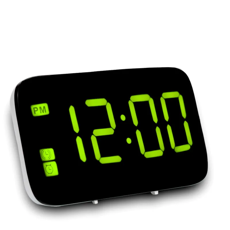 Amazon будильник led большой экран немой прикроватный с номерами Будильник usb порт часы с сигналом
