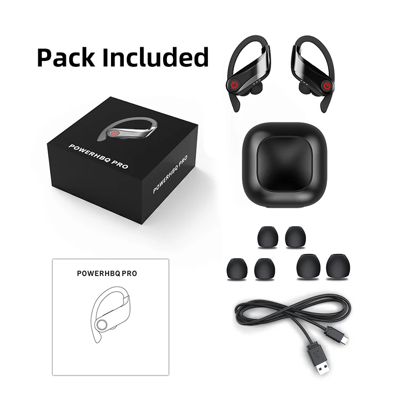 GUUGEI TWS беспроводные наушники Bluetooth 5,0 гарнитура наушники-вкладыши стерео глубокий бас спортивные с микрофоном зарядная коробка для iPhone