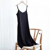High Quality Dress Summer Spaghetti Satin Women Long Dress Very Soft Smooth Plus Size S-4XL Fashion Sexy Slip Dress ► Photo 2/6