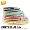 DC12V 384 LEDs COB LED Strip 630LEDs RGB Flexible COB LED Lights Red / Greeen / Blue / Ice Blue / Pink / Gold LED Tape 5m/Lot ► Photo 1/6