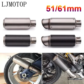 

51mm 61mm motorcycle with DB killer exhaust pipe Exhaust Pipe Muffler For Suzuki SV1000 TL1000 DL650 GSR600 GSR750 GSXS750