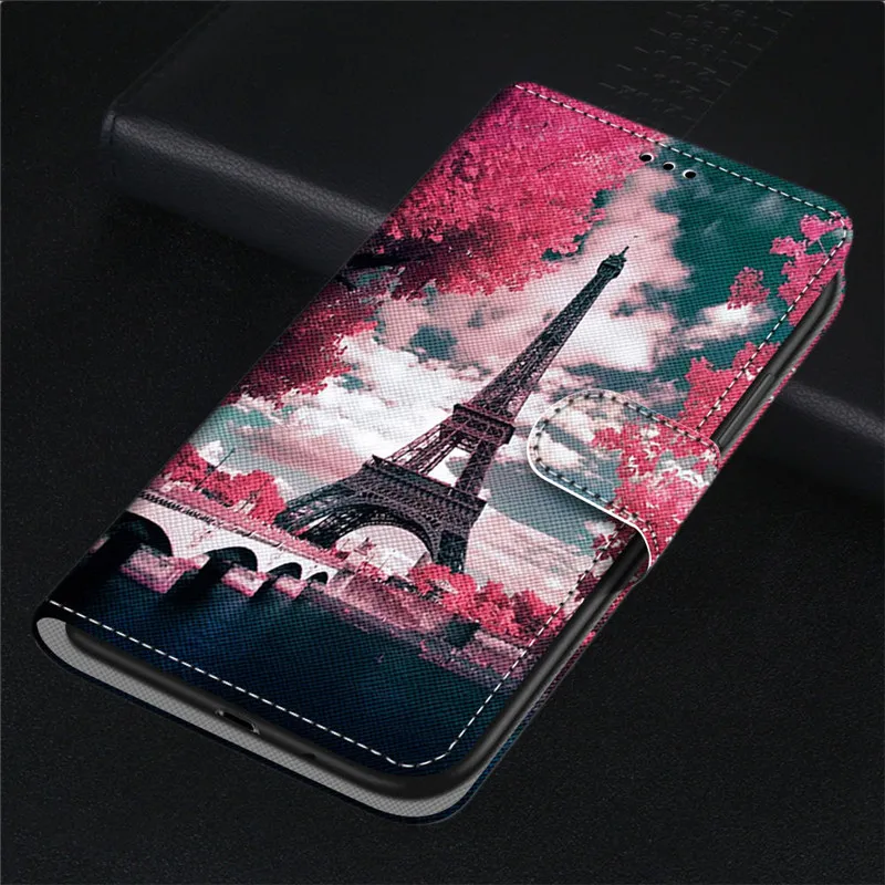 Luxury Animal painted leather Case for Samsung Galaxy A10 A105F Cover A50 A70 A40 A60 A80 A605F A705F Protect Wallet Coque samsung silicone