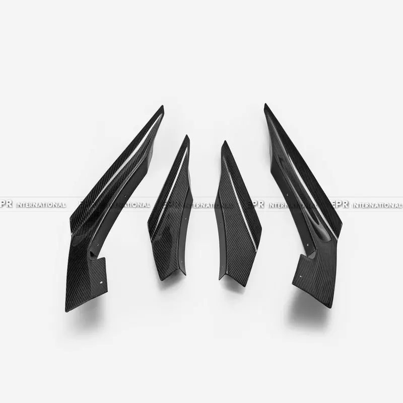 Для EVO 10 VRSV2 широкий стиль углеродного волокна двойной Hyper Canard 4 шт. обшивка тела комплект настройки для EVO10 гоночная часть