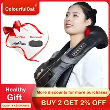 Массажер для шеи, Электрический шиацу для спины и тела, массажный ролик, автомобильный релаксатор, массажер, уход за здоровьем