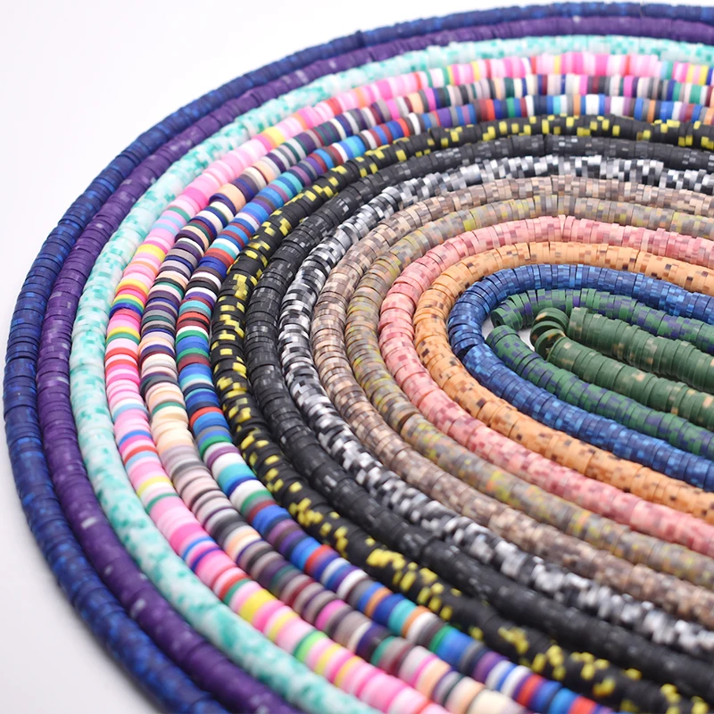 6mm Flat Round Polymer Clay Beads 350Pcs/Lot for Jewelry Making DIY Design Bracelet polymer clay beads