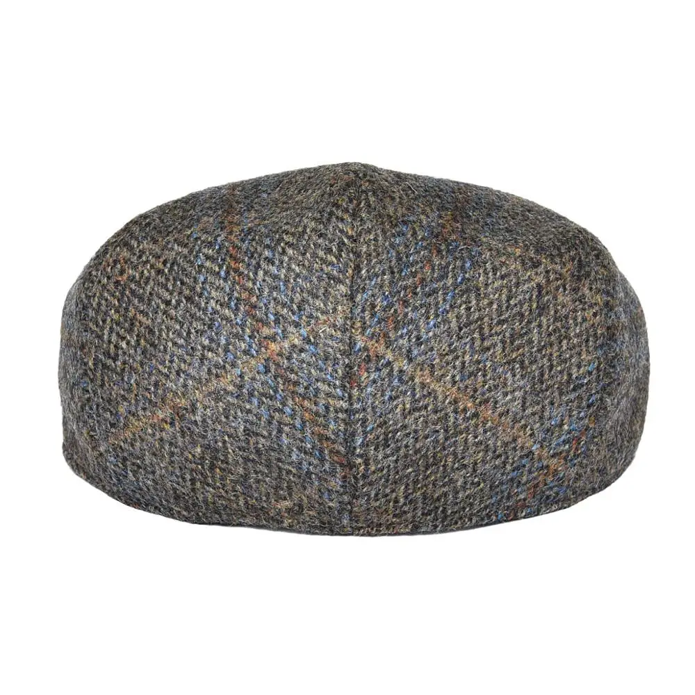 100% Wool Ivy Cap Herringbone Flat Caps 