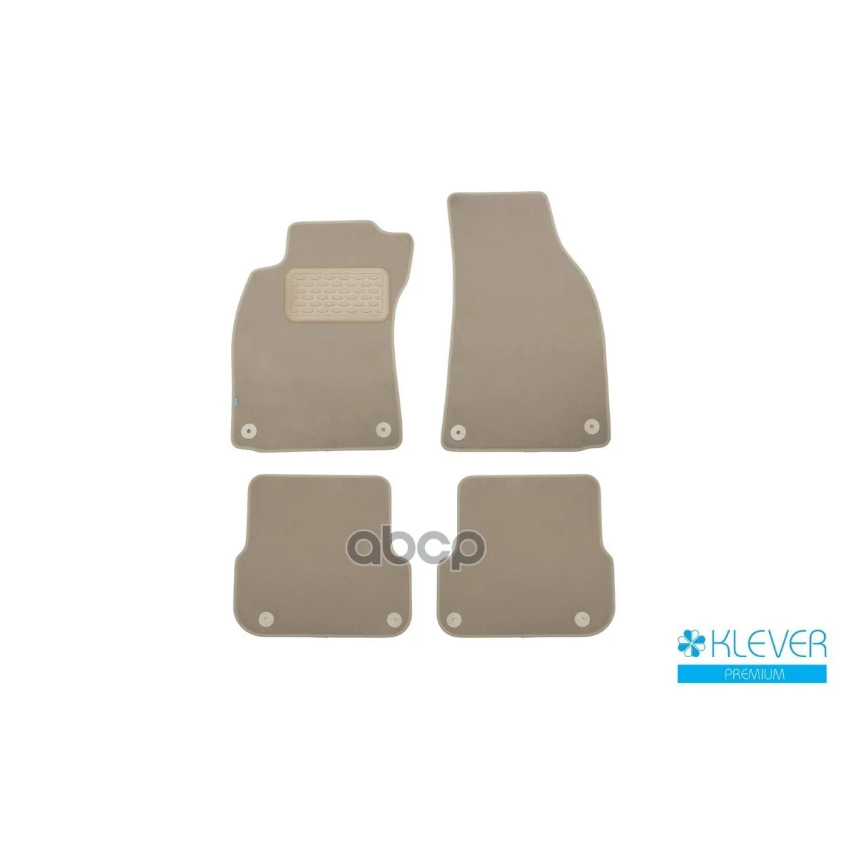 Floor Mats Klever Premium Audi A6 Automatic 2004-2011, ETS. 4 PCs.(Fabric, Beige) Klever. KLEVER04040822112kh