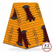 Анкара африканская ткань 12 ярдов Хлопок Нигерия стиль шитье Африканский Воск Печать Ткань Гана для свадебная одежда платье 91809