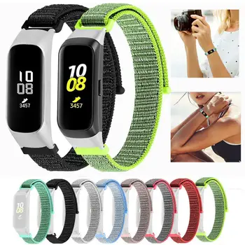 

Nylon Loopback For Samsung Galaxy fit-e SM-R375 Bracelet Strap Nylon Band Watchband With Frame Case For Galaxy fit SM-R370