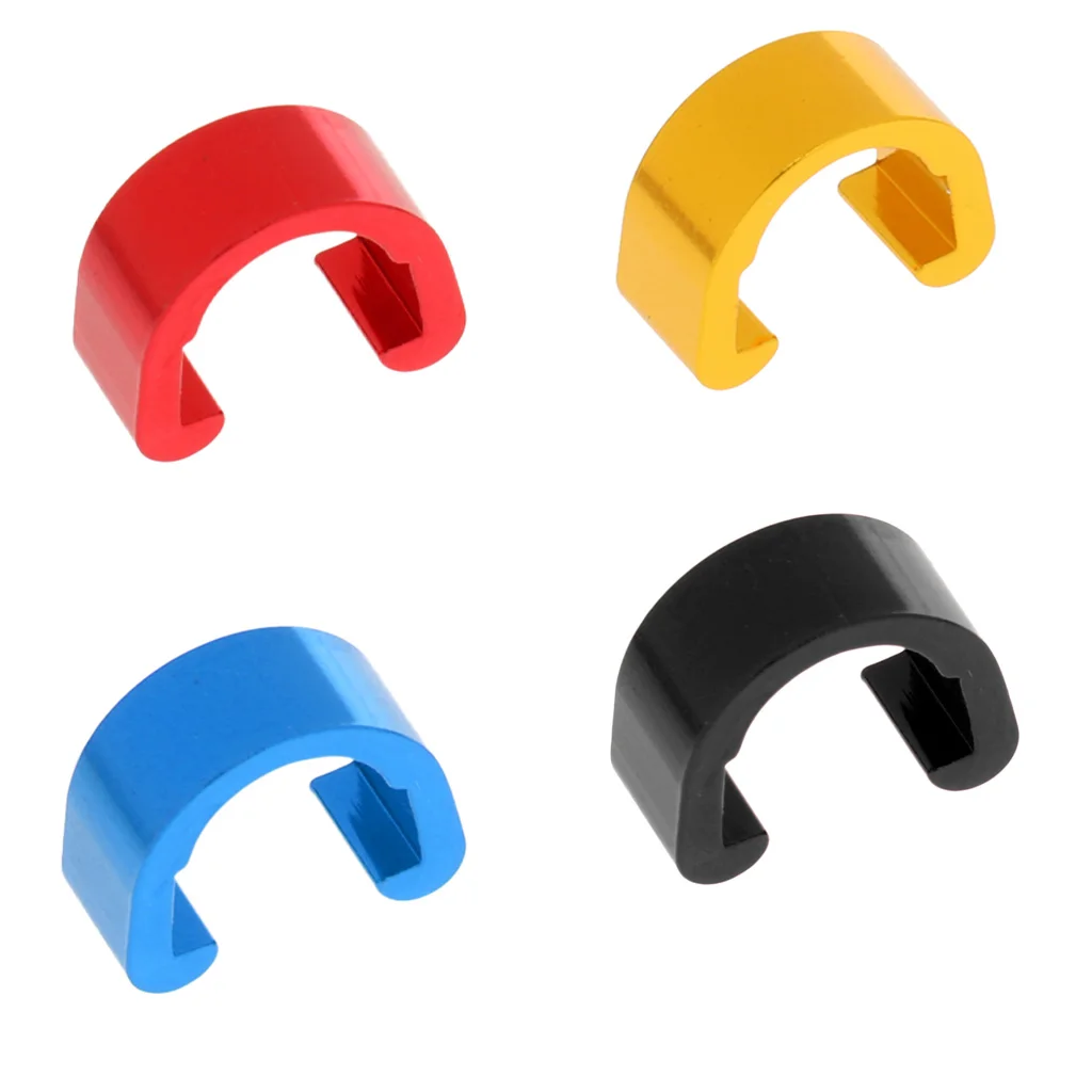 10Pcs Aluminum Alloy Bike Bicycle Brake Shifter Cable Buckle Cycling Housing Hose Guides C-Clip