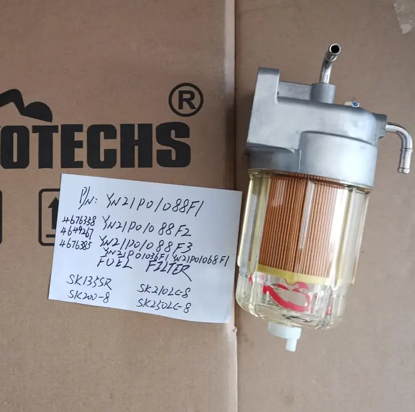 

Fuel Water Separator Filter Kit For Excavator Parts for Sk135SR Sk210LC-8 Sk200-8 Sk250LC-8 4676358 4649267 4676385