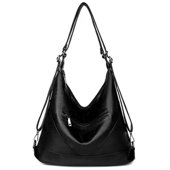 

Large Capacity Women Hobos Bag 2019 Multifunction Vintage Female Messenger Bag Designer Shoulder Bag Top-handle Bags Sac A Main