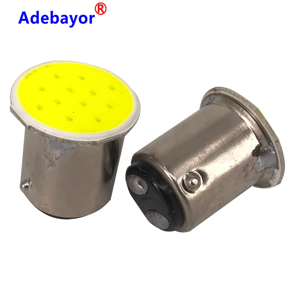 Светодиодный стоп сигнал BAY15D COB 12 SMD 1 шт. P21W автомобильный для парковки задним