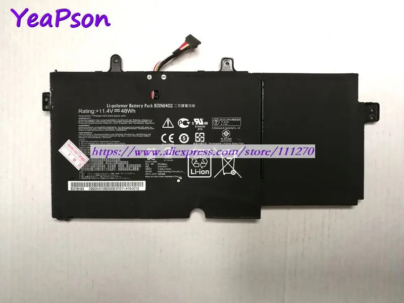 Yeapson 11 4 V 48Wh натуральная B31N1402 B31Bn9H Аккумулятор для ноутбука ASUS N591LB Q551 Q551L Q551LN Q552U Q552UB