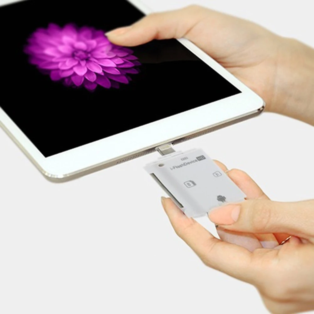 3-в-1 TF/SD кард-ридер Универсальный адаптер карт памяти Micro-USB, USB Android Универсальное зарядное устройство