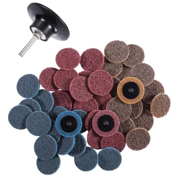 

61 PCS Discs 2 Inch Quick Change Discs 1Pcs 1/4Inch Holder Surface Conditioning Discs Fine Medium Coarse
