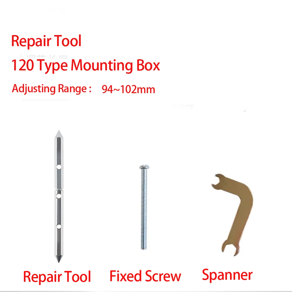 Wall Mounting Box Repair Tool 1 Set Light Switch Lamp Socket Cassette Screw Support Rod Secret Stash Accessories 120 Type Steel