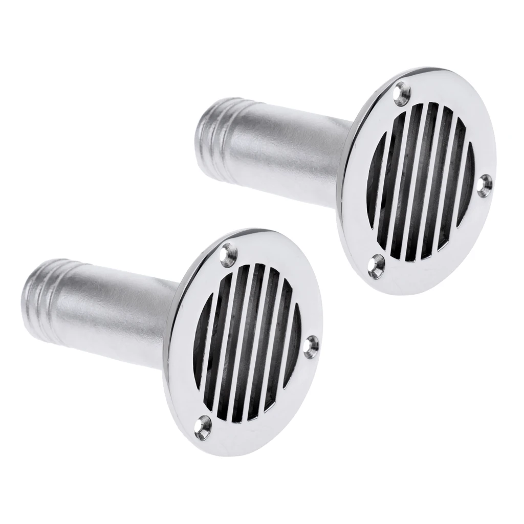 2 шт лодка/морской через корпус Deck Drain Scupper 1 1/" сверхмощный нержавеющая сталь Лодка аксессуары морской