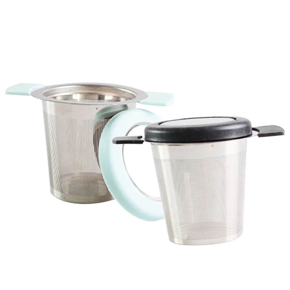 304 Stainless Steel Silicone Handle Tea Compartment Tea Strainer Tea Filter Tea Leaking Tea Maker Portable