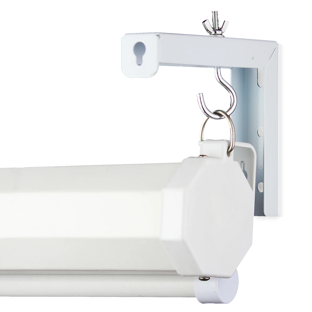 Universal Adjustable Projector Screen Mounting Hook Kit Projection Movie Curtain Wall Hanging L-Bracket