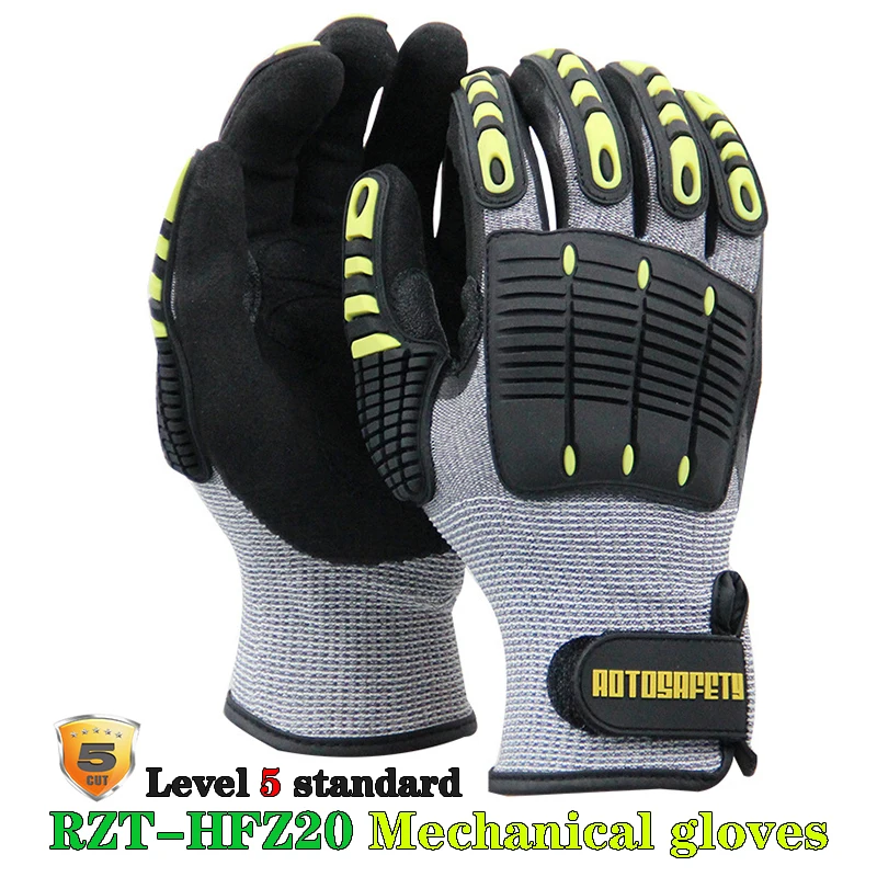 

HFZ20 mechanical gloves Anti-vibration anti-smashing anti-cutting anti-collision gloves Outdoor cycling Rescue safety gloves