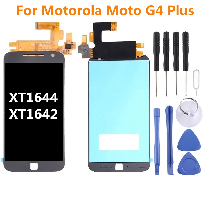 

For Motorola Moto G4 Plus LCD Display Replacement Touch Digitizer Frame XT1644 XT1642 for Moto g4 plus