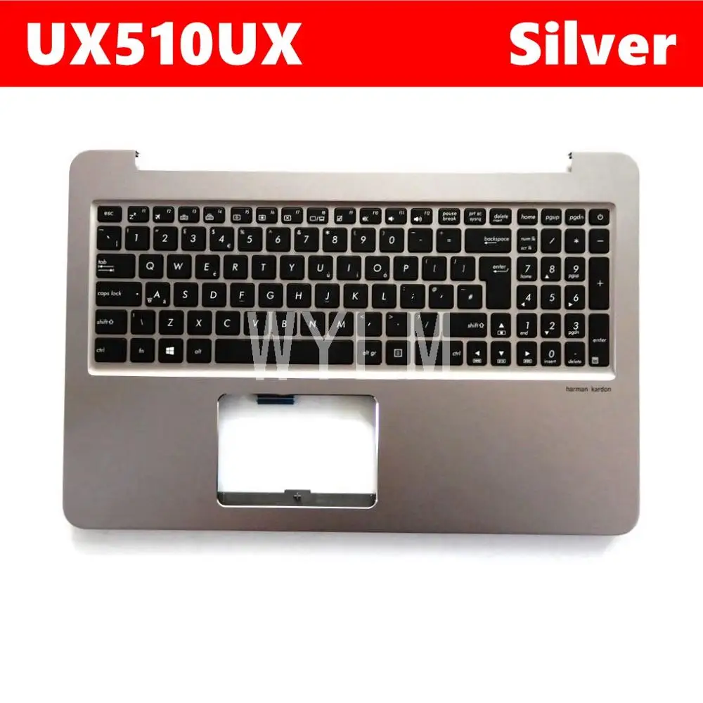 UX510U для Asus Zenbook UX510UW UX510UX UX510 V510UX V510 двуязычная Клавиатура ноутбука рамка C чехол