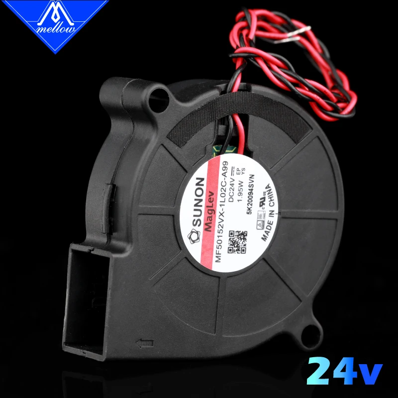 Ventilador de Ventilador da Impressora Ventilador de Refrigeração Mellow Exclusivo Sunon 24v 0.41a Duplo Rolamento Ventilador Centrífugo dc Turbo 5015s 3d 5015 - Imagem 4