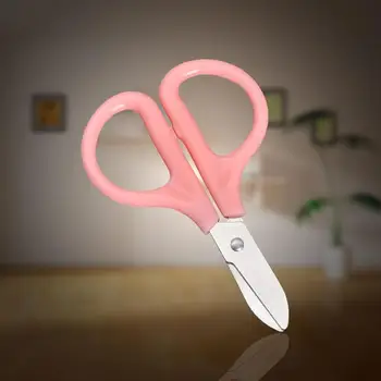 

DIY Hand-made Small Scissors Multifunctional Stainless Steel Safe Paper-cut Elastic Round-head Scissor Children Tool Toys