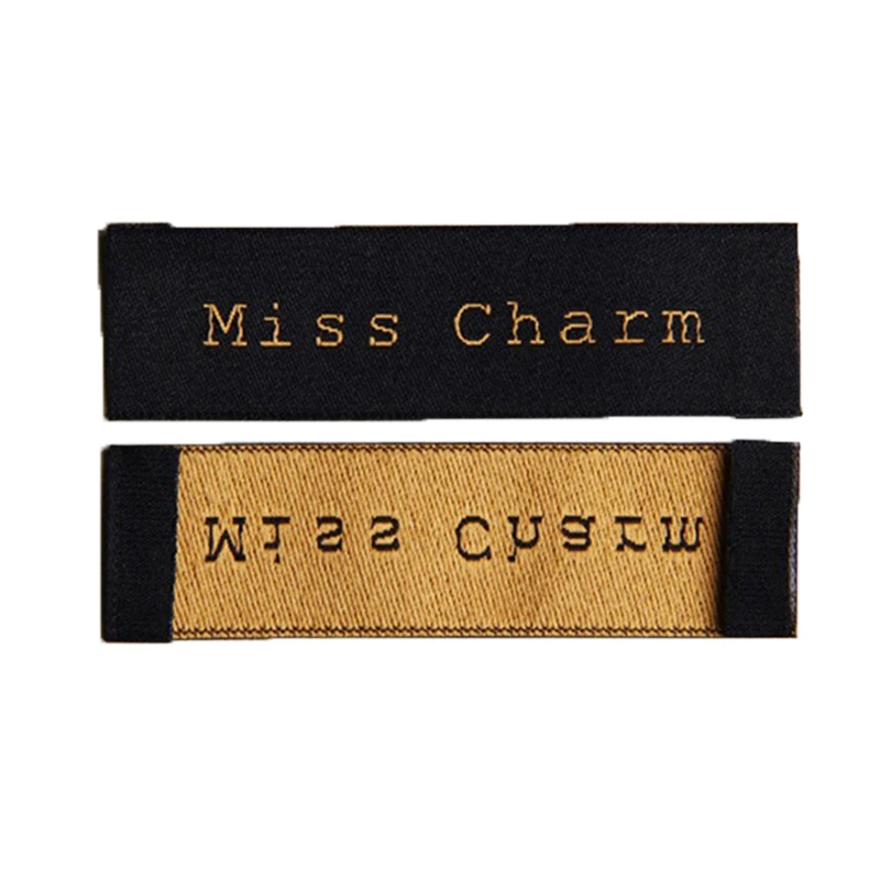 

Именные этикетки для одежды на заказ, тканые этикетки с деревянными воланами, индивидуальные высококачественные женские этикетки для одежды