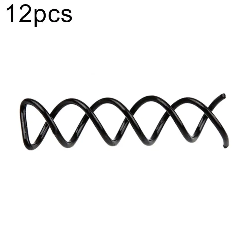 12Pcs Black Spiral Spin Screw Bobby Pin Hair Clips Lady Twist Barrette Hairpin Headdress Accessories Beauty Styling Tools 4