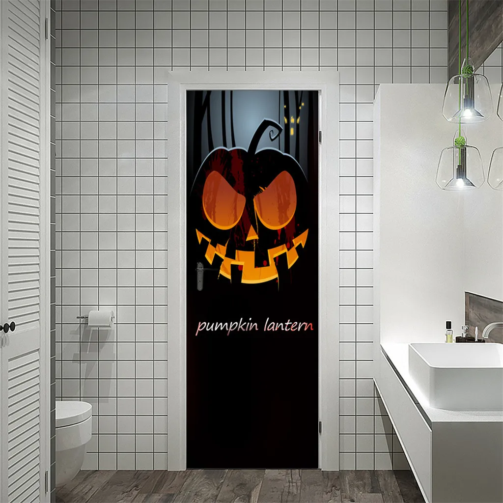

home decoration accessories 2019 Foreign Trade New Halloween Creative Funny Door Stickers Glass Window Stickers