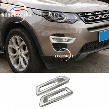 

2pcs Front Fog Light Lamp Frame Cover trim For Land Rover Discovery Sport 15-18
