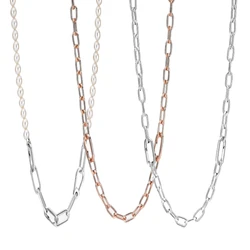 2021 New 100% 925 Sterling Silver Jewelry For Women Luxury Originales Designer Beads DIY Charm Beadeds Christmas Gifts Necklaces