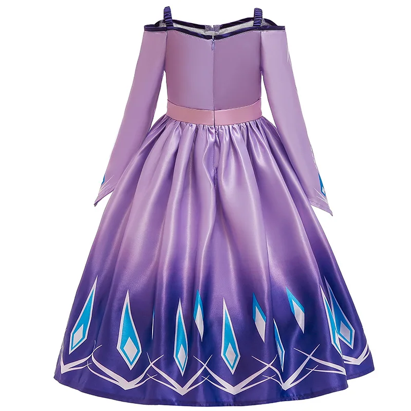 Покупатели рекомендуют последний стиль качество детская одежда ледяное снежное Королевство принцесса Аиша платье девушки косплей вечерние платье на бретелях