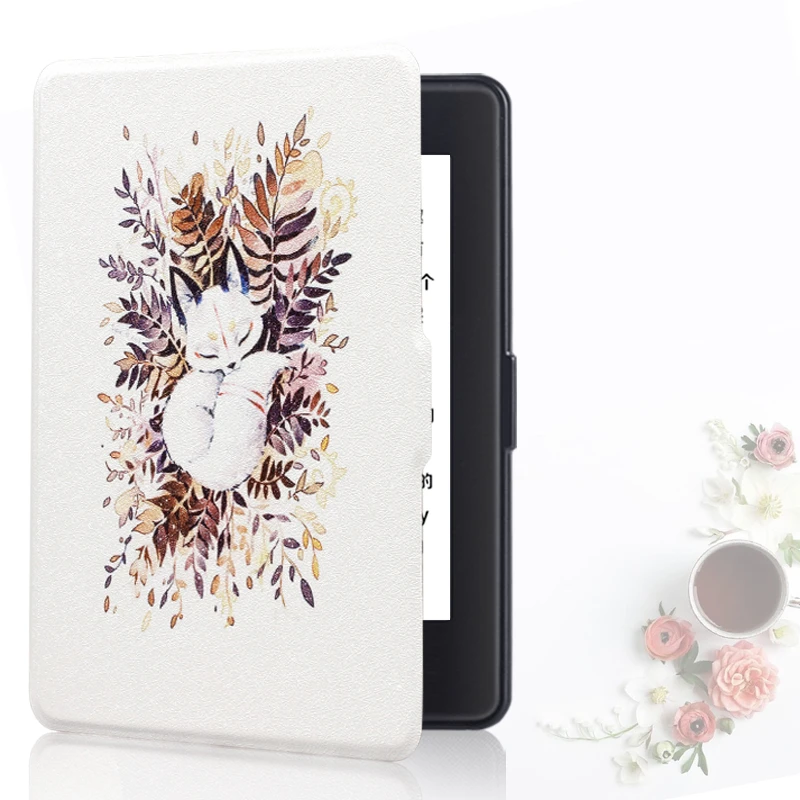 Kindle Case Ereader Case Ereader Cover Smart Case for Kindle Paperwhite 7th Painted Magnetic Cover for Paperwhite 5/6th Generations Prior to Protective Shell