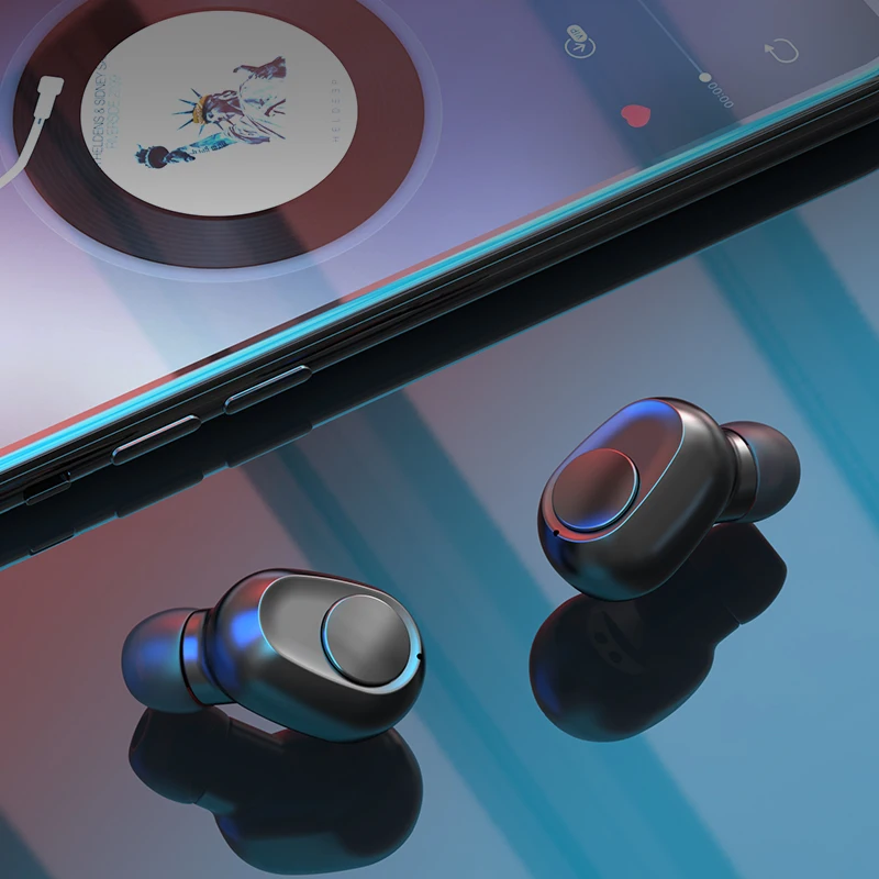 TWS Bluetooth 5 0 Wireless HiFi In Ear Earphones Touch Control Noise Cancelling Wireless Earphones Cool Sport Stereo Headsets