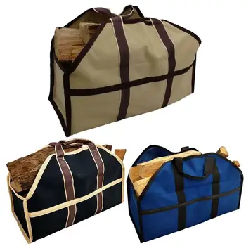 

Log Carrier Firewood Holder Camping Outdoor Build Fire Large Capacity Tote Bag